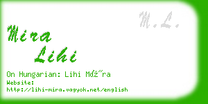 mira lihi business card
